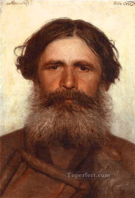 The Portrait of a Peasant Democratic Ivan Kramskoi Oil Paintings